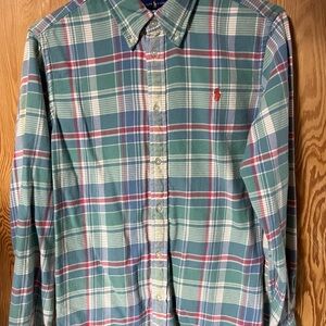 Ralph Lauren XL Long Sleeve Flannel Plaid Shirt